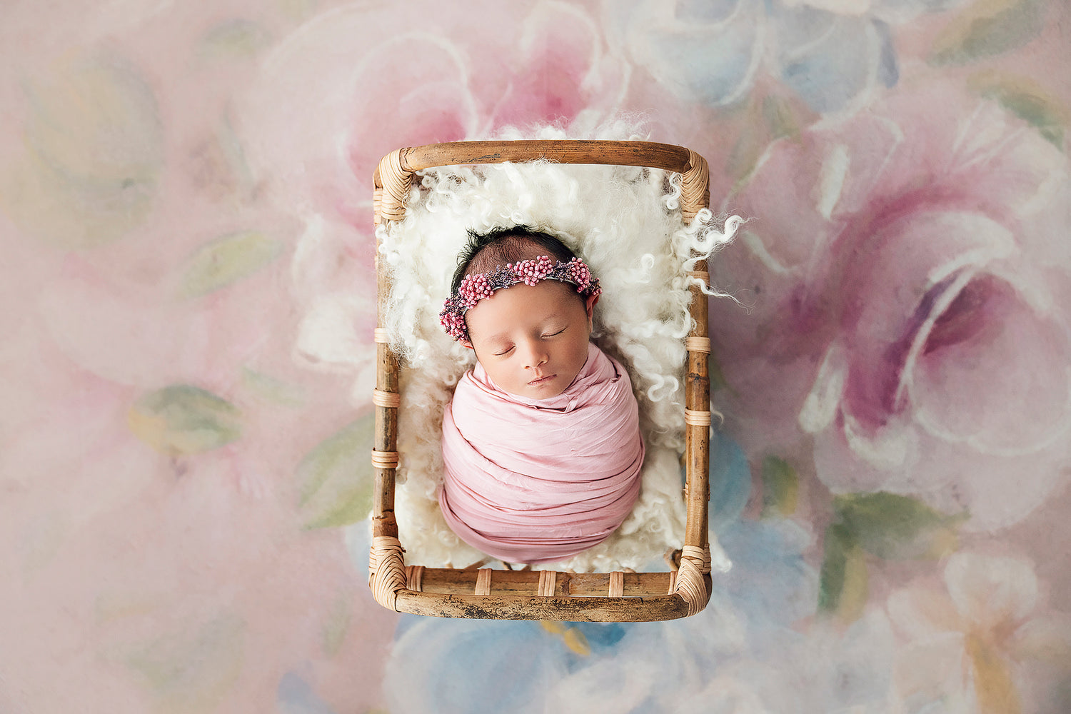 Vintage Pastel - Lilly Bear Studio Props, fine art, floral, girls, hand painted