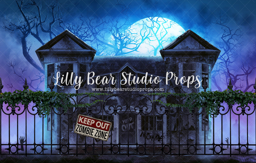 Zombie Mansion by Jessica Ruth Photography sold by Lilly Bear Studio Props, colours - FABRICS - halloween - halloween m