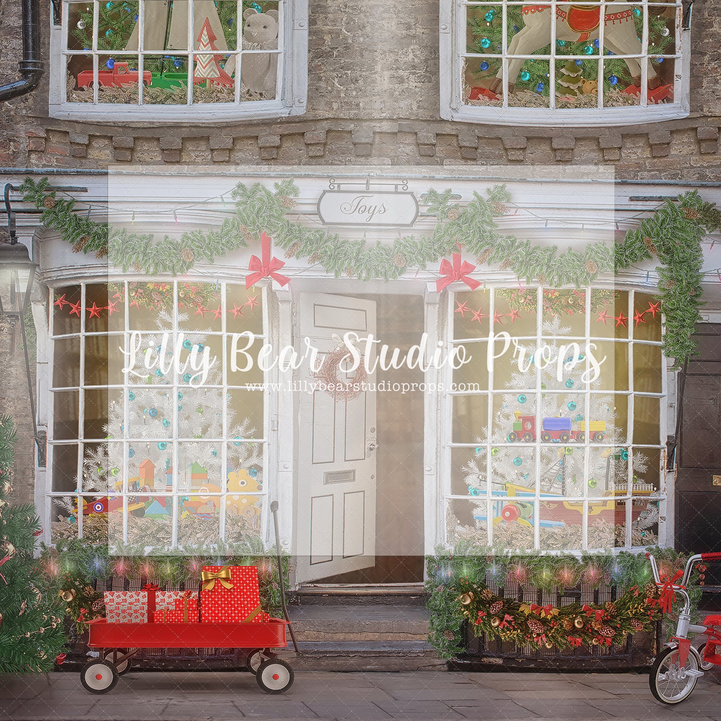 A Festive Christmas Shop - Lilly Bear Studio Props, christmas, Cozy, Decorated, Festive, Giving, Holiday, Holy, Hopeful, Joyful, Merry, Peaceful, Peacful, Red & Green, Seasonal, Winter, Xmas, Yuletide