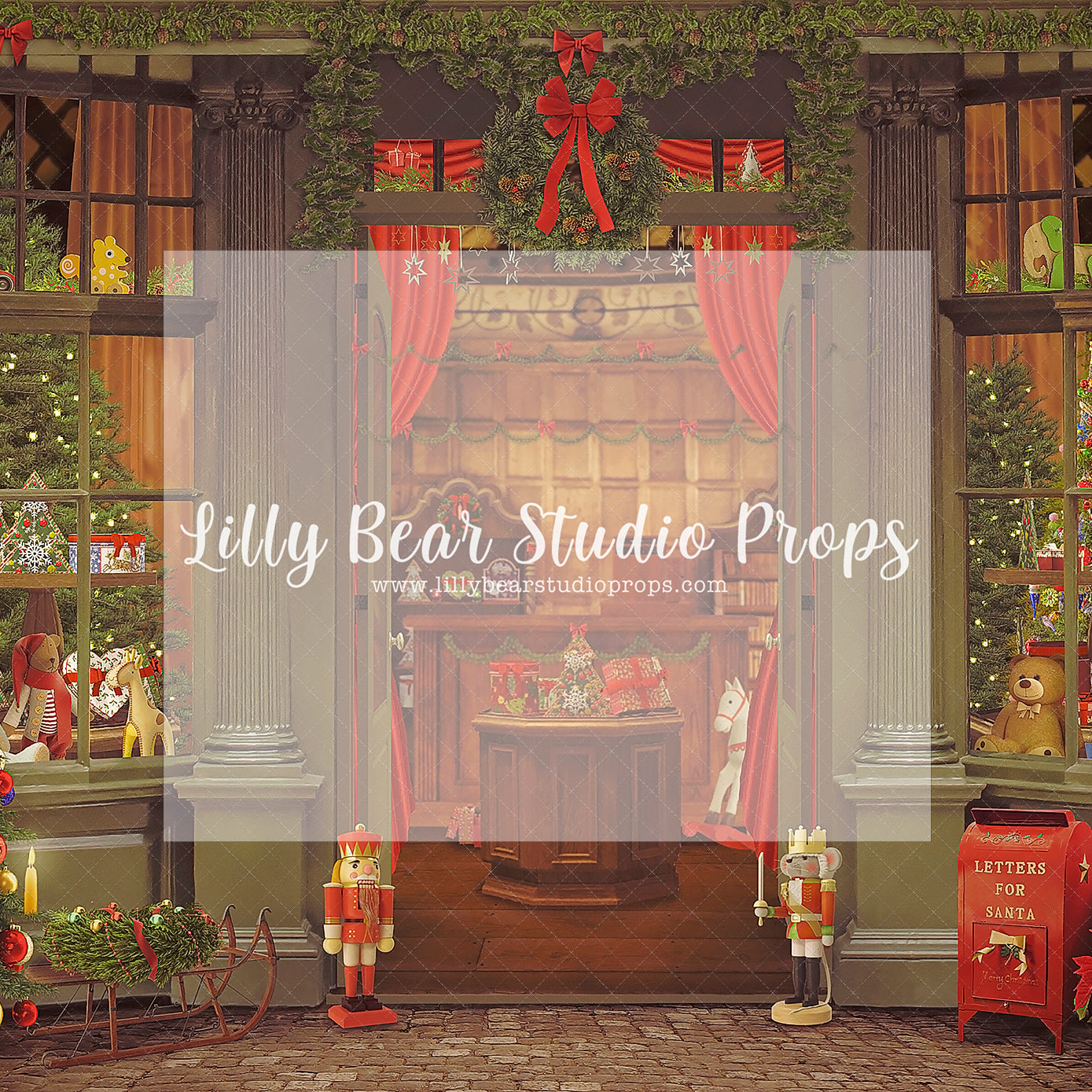 Holly Jolly Christmas Shop - Lilly Bear Studio Props, christmas, Cozy, Decorated, Festive, Giving, Holiday, Holy, Hopeful, Joyful, Merry, Peaceful, Peacful, Red & Green, Seasonal, Winter, Xmas, Yuletide