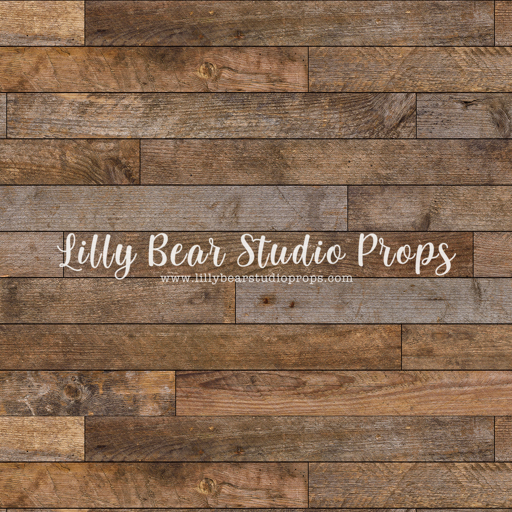 Benjamin Horizontal Wood LB Pro Floor by Lilly Bear Studio Props sold by Lilly Bear Studio Props, barn wood - brown woo