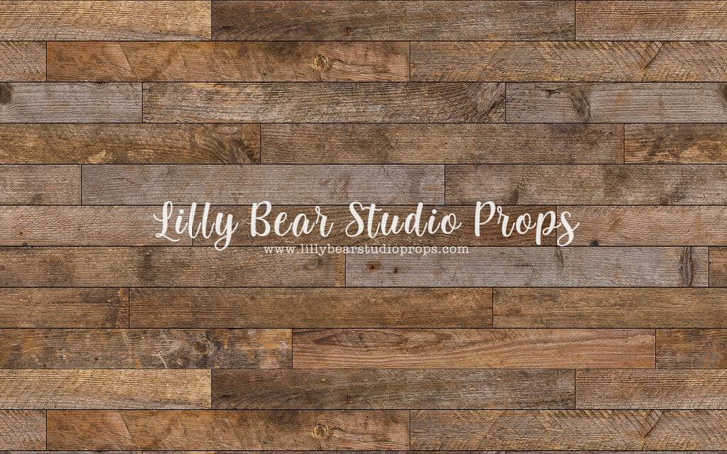 Benjamin Horizontal Wood LB Pro Floor by Lilly Bear Studio Props sold by Lilly Bear Studio Props, barn wood - brown woo