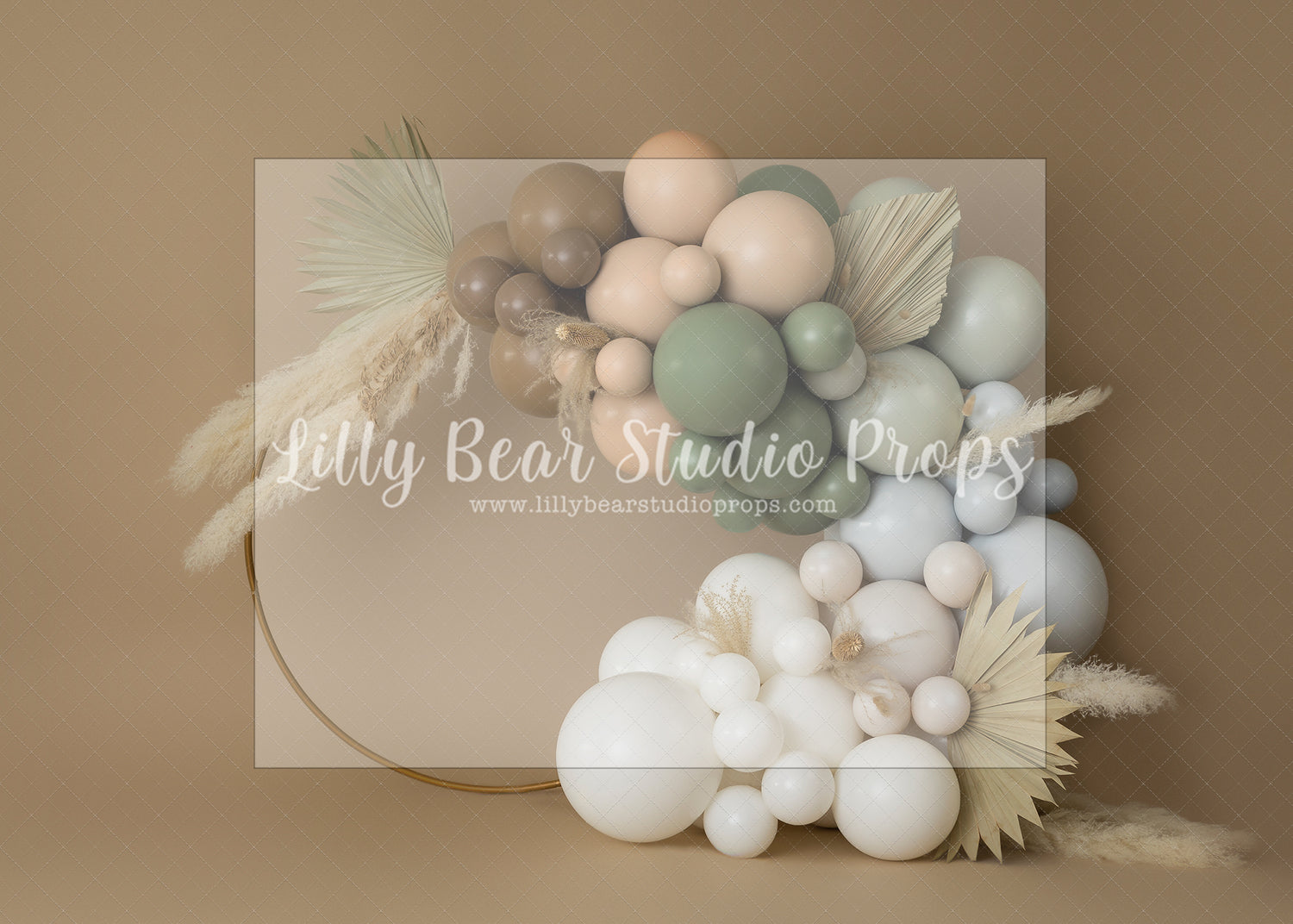 Boho Balloon Hoop - Lilly Bear Studio Props, boho, boho balloon garland, boho balloons, boho chic, boho garland, boho rings, boho spring, FABRICS, one