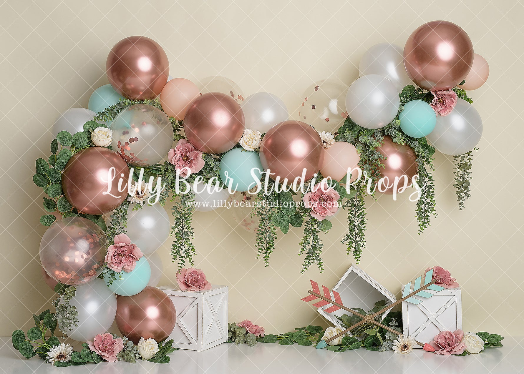 Boho Balloons by Sweet Memories Photos By Carolyn sold by Lilly Bear Studio Props, anchor - arrows - balloon - balloon
