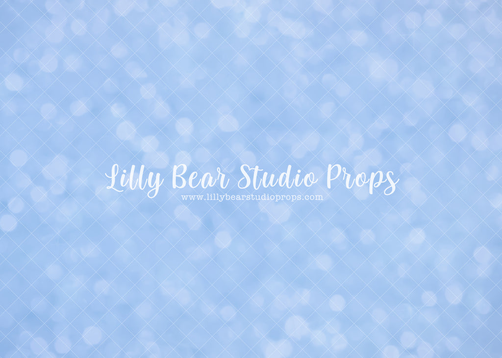 Bokeh Sky Blue - Lilly Bear Studio Props, blue, blue bokeh, bokeh, bokeh blue, Fabric, FABRICS, sky blue, Wrinkle Free Fabric