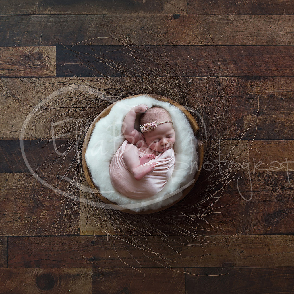Simple Bowl Digital Backdrop - Lilly Bear Studio Props, basket, bowl, digital, digital backdrop, newborn digital backdrop, round, wood
