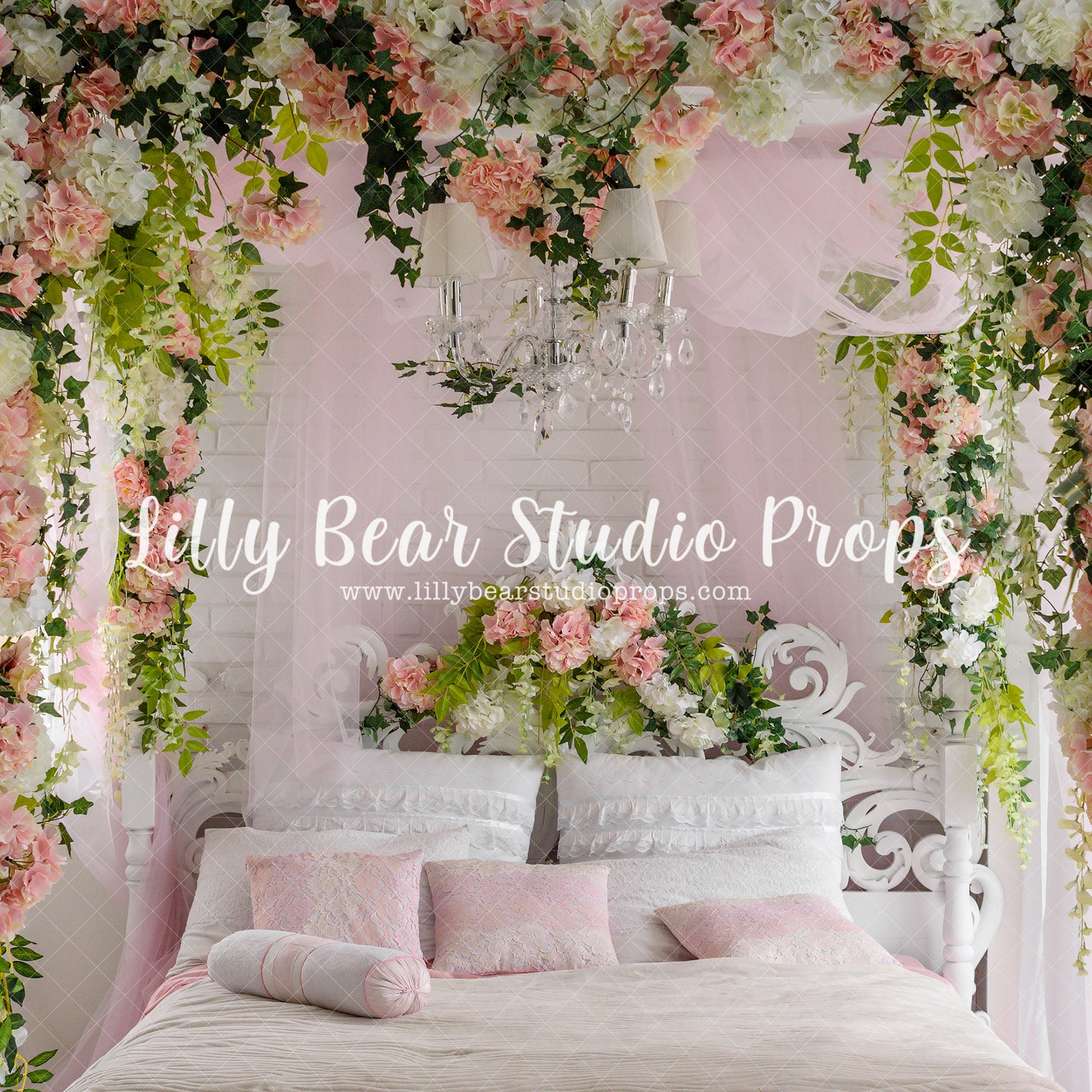 Bridgerton Suite by Lilly Bear Studio Props sold by Lilly Bear Studio Props, blue floral - blue flower - blue flowers