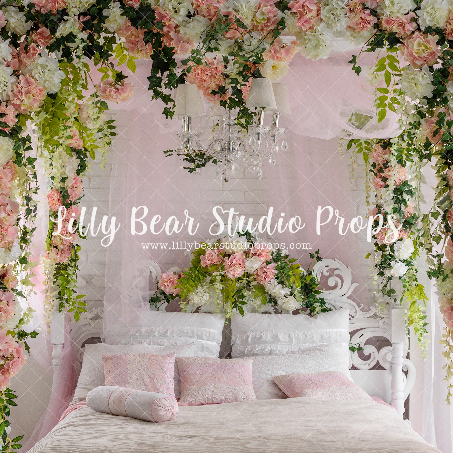Bridgerton Suite by Lilly Bear Studio Props sold by Lilly Bear Studio Props, blue floral - blue flower - blue flowers