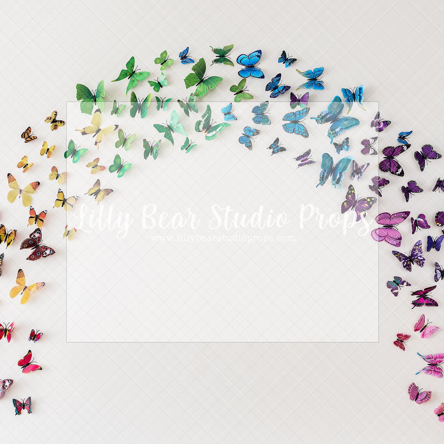 Butterfly Rainbow - Lilly Bear Studio Props, butterflies, butterfly, butterfly arch, butterfly colours, butterflyland, rainbow, rainbow butterdlies, rainbow butterflies, rainbow butterfly