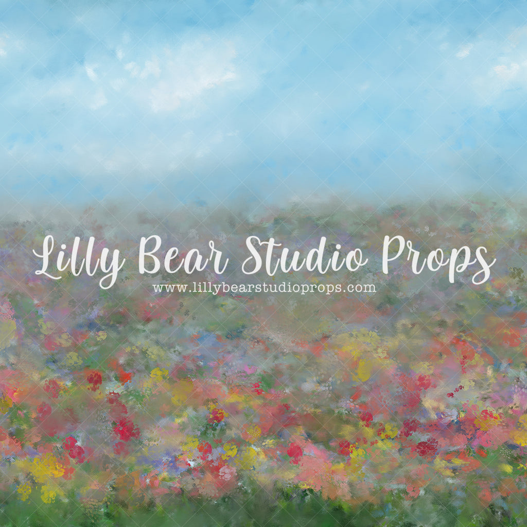 Confetti Field - Lilly Bear Studio Props, colorful, colourful, Fabric, FABRICS, feminine, field, fine art texture, floral, floral texture, grunge, spring, texture, vintage, Wrinkle Free Fabric
