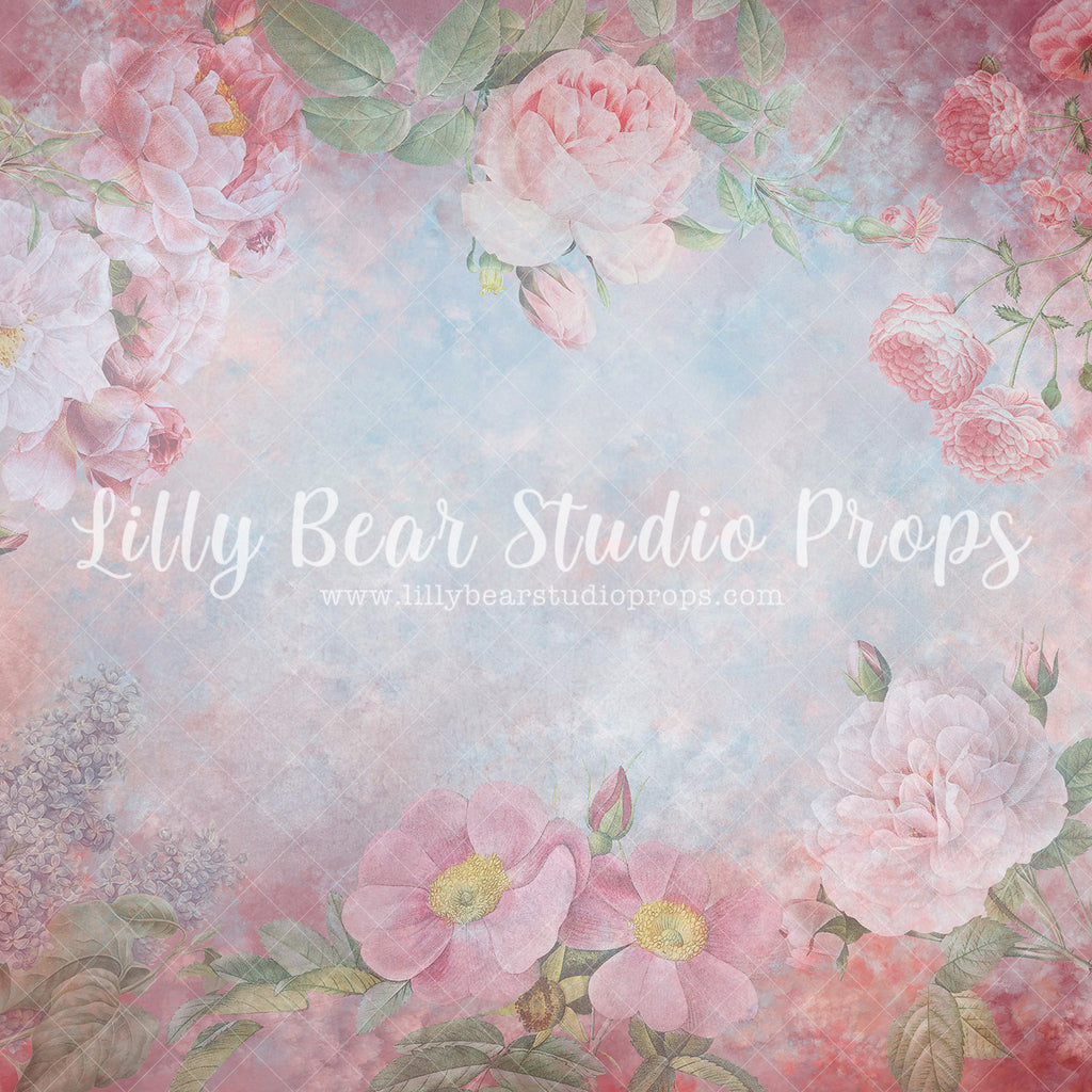Delicate Pink - Lilly Bear Studio Props, blush, colorful, colourful, Fabric, FABRICS, fine art texture, floral, floral texture, pink, purple, spring, texture, vintage, Wrinkle Free Fabric