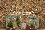 Woodland Log Holidays - Lilly Bear Studio Props, baby deer, bear, buffalo plaid, deer, deer one, deers, Fabric, FABRICS, little wild one, lumber jack, moose, pine trees, plaid, plaid pillows, wild, wild animals, wild one, wood wall