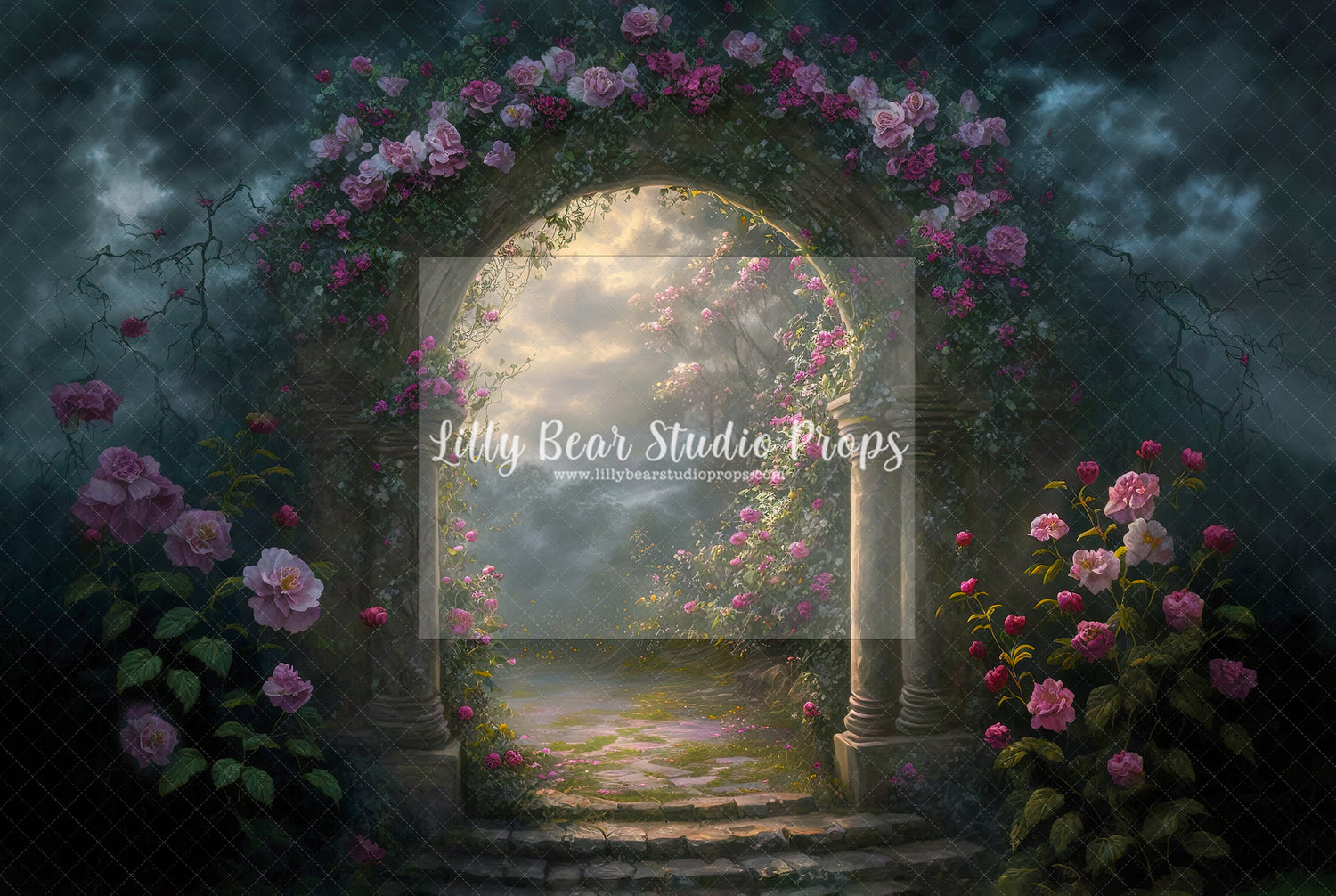 Dreamy Violet Rose Arbor