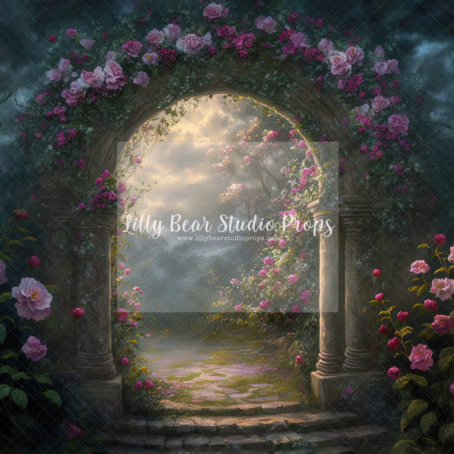 Dreamy Violet Rose Arbor