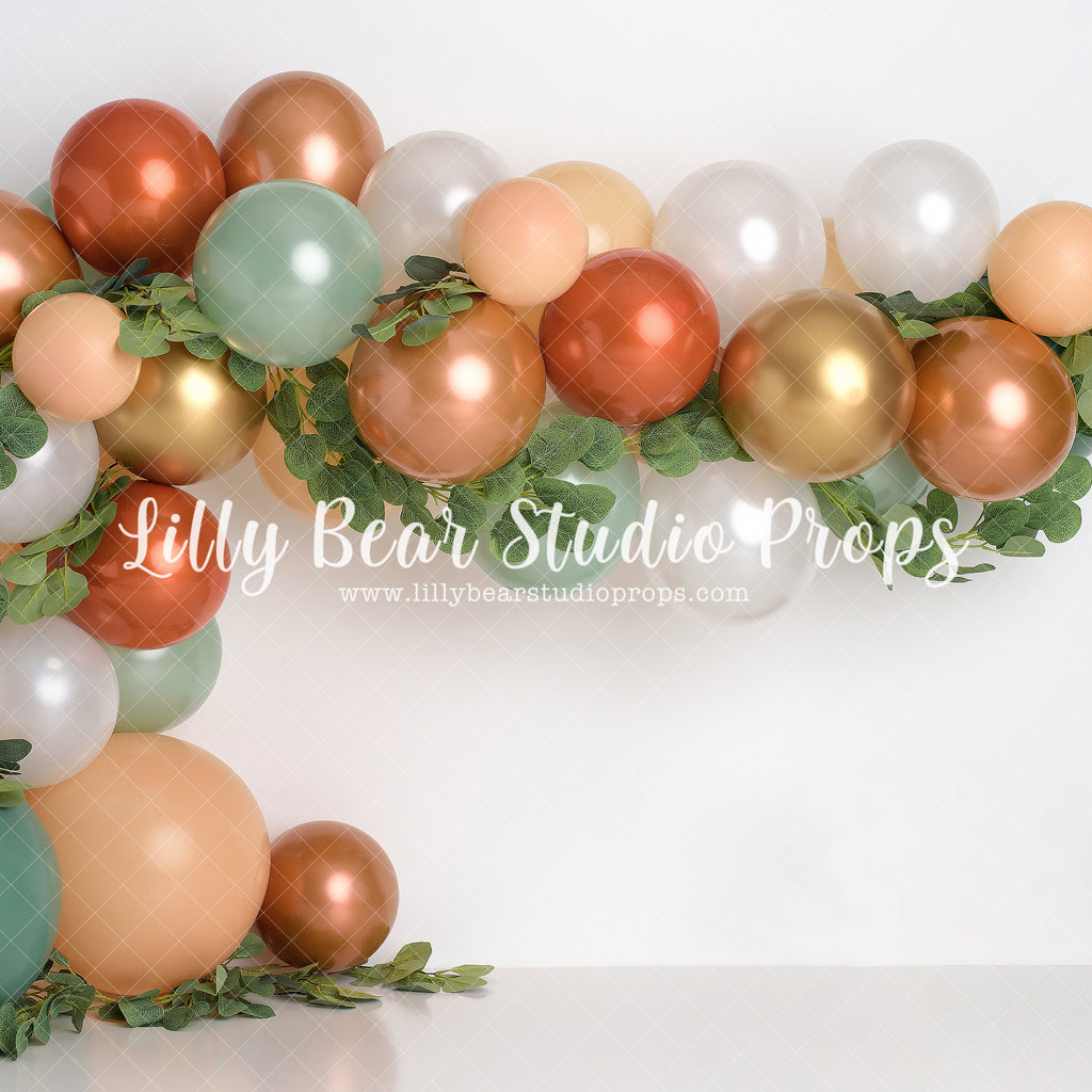 Eucalyptus Balloon Garland by Sweet Memories Photos By Carolyn sold by Lilly Bear Studio Props, animal - animals - baby