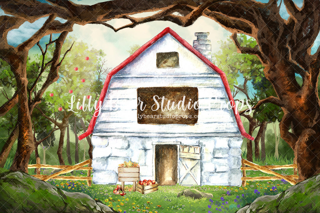 Farm in The Woods by Brittany Ebany & Co. sold by Lilly Bear Studio Props, apple - apple farm - apple of my eye - apple