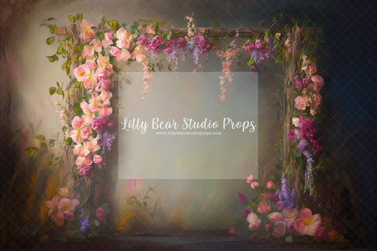 Floral Grapevine Arbor