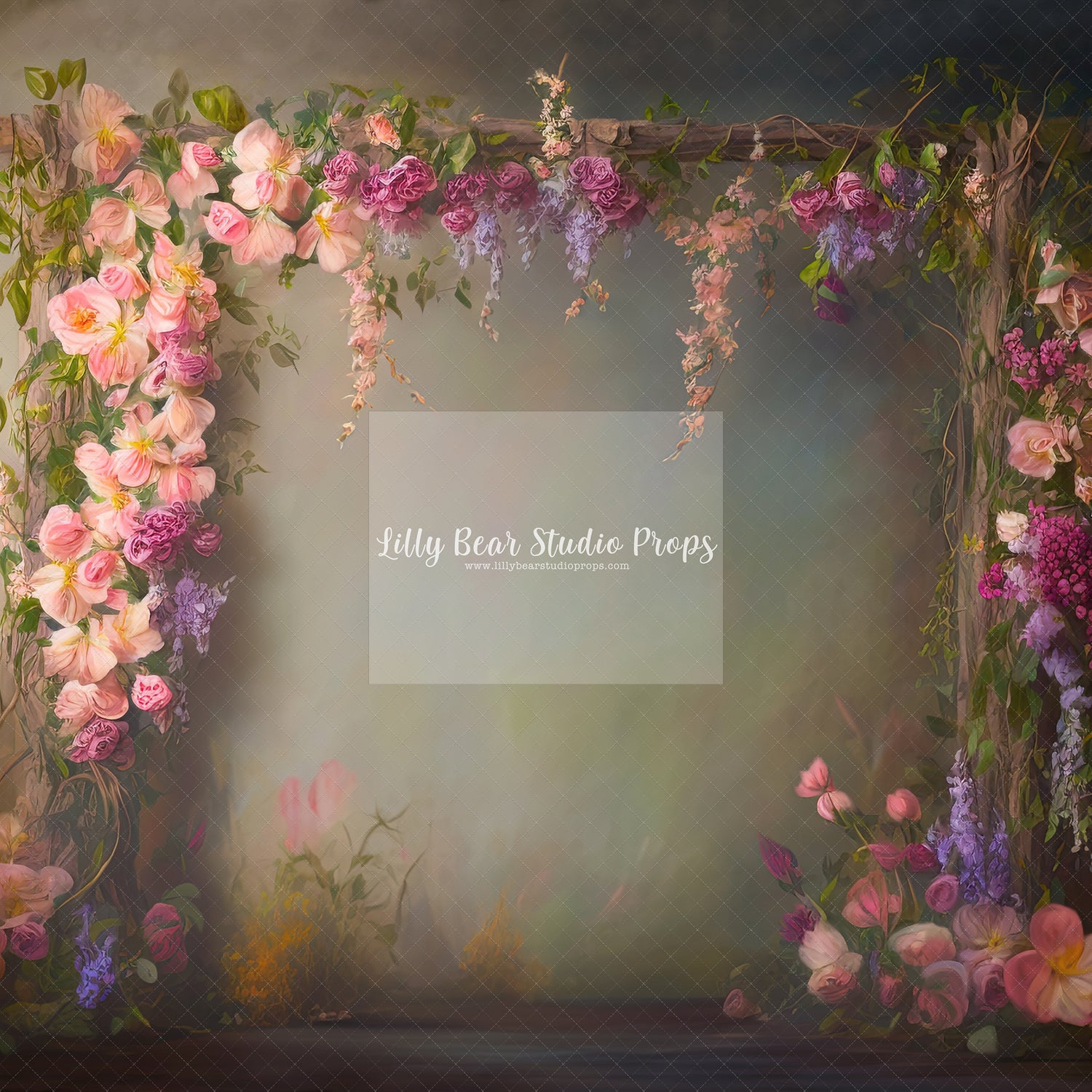 Floral Grapevine Arbor