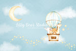Hot Air Ballon Animals - Lilly Bear Studio Props, air plane, airplane, airplane one, airplanes, animals, baby animal, barn animals, clouds, cute, farm animals, flying, forest animals, fox, hot air balloon, hot air balloons, hot airballoon, jungle animals, vintage