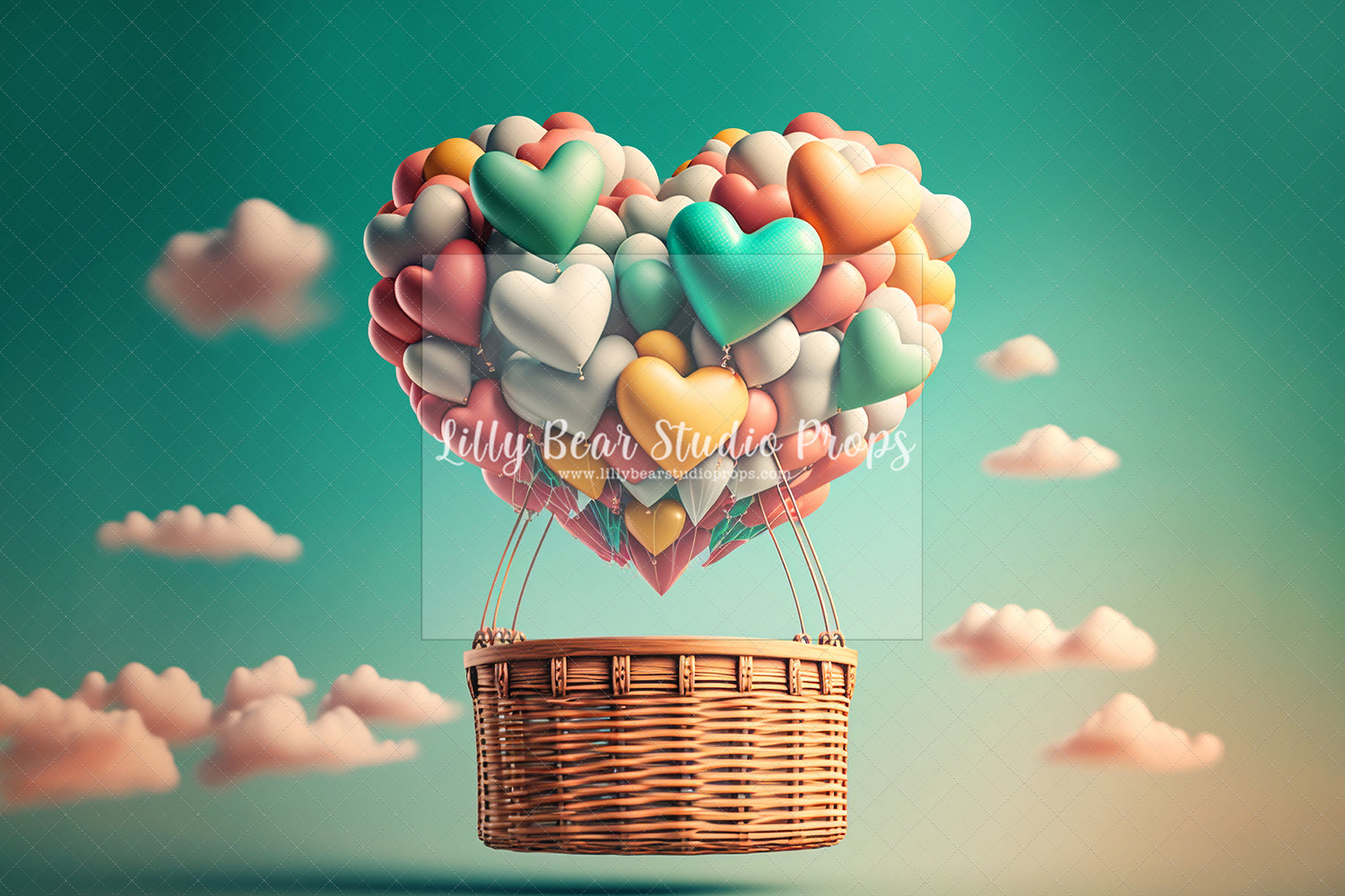 Hot Air Balloon Hearts