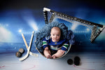 Center Ice by Lilly Bear Studio Props sold by Lilly Bear Studio Props, Fabric - FABRICS - hockey - hockey puck - pucks