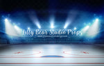 Center Ice by Lilly Bear Studio Props sold by Lilly Bear Studio Props, Fabric - FABRICS - hockey - hockey puck - pucks