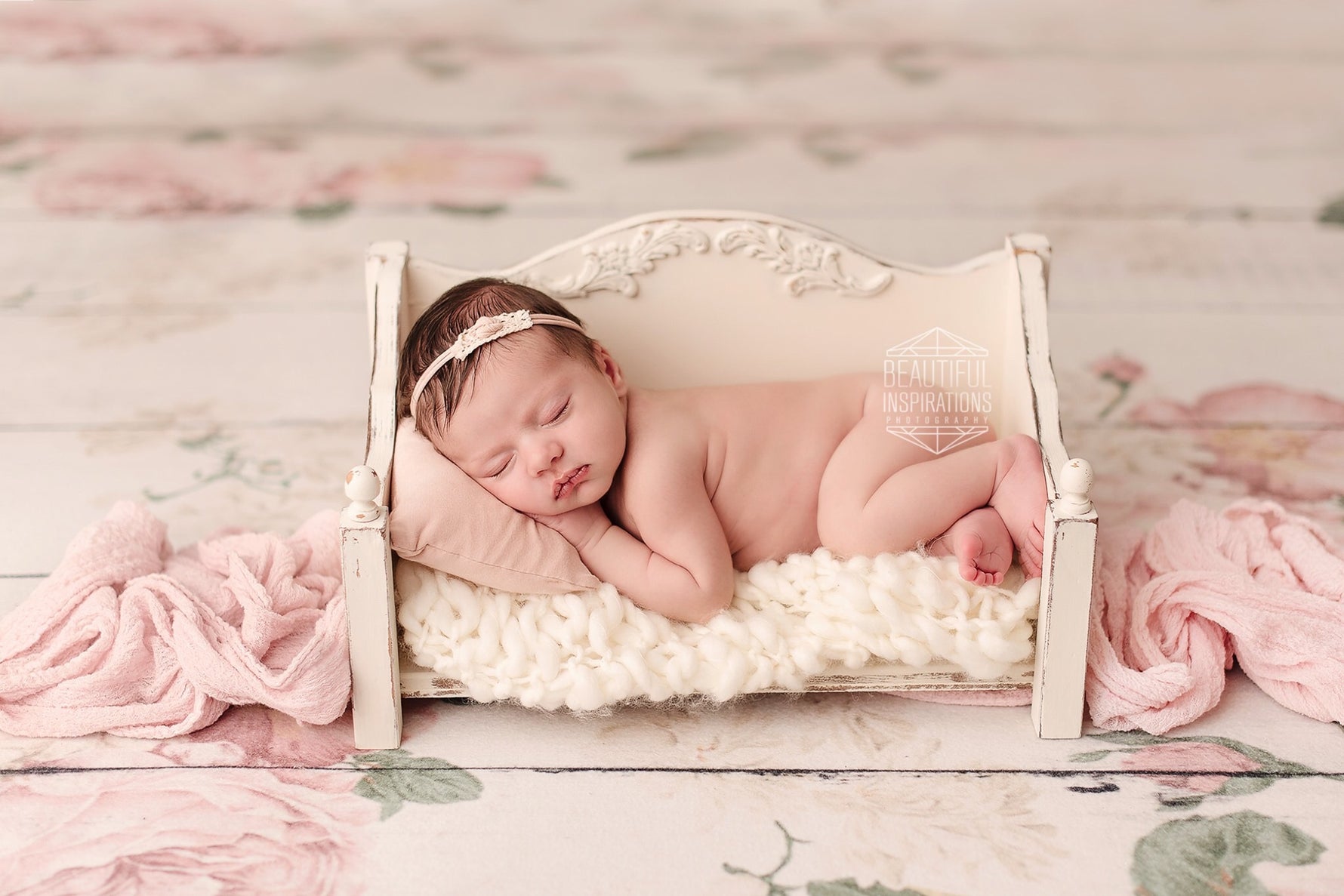 Ava Floral Horizontal Wood Planks Floor by Lilly Bear Studio Props sold by Lilly Bear Studio Props, barn wood - distres