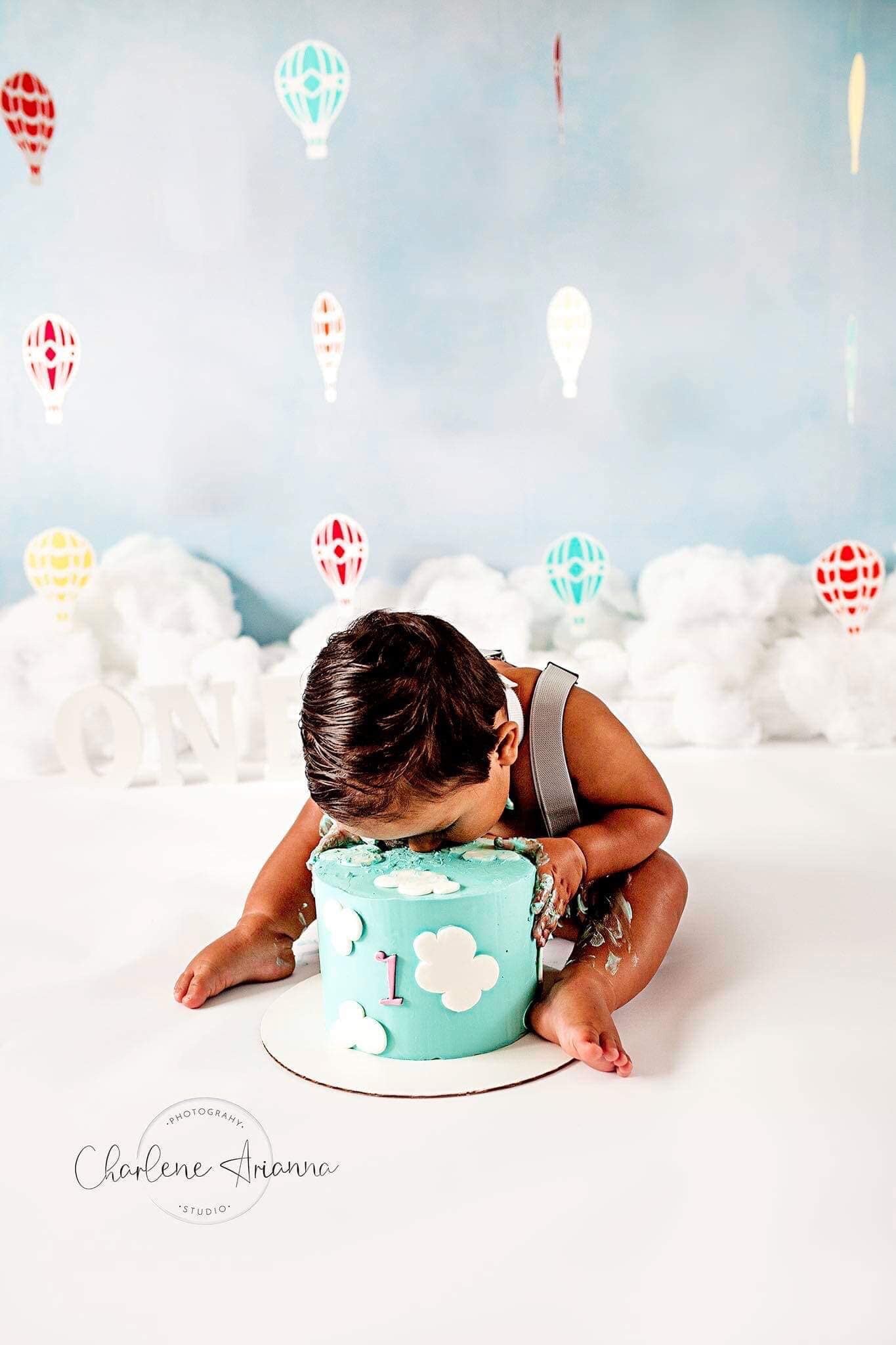 Skylar by Lilly Bear Studio Props sold by Lilly Bear Studio Props, blue - FABRICS - sky - texture