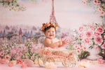 Morning in Paris by Lilly Bear Studio Props sold by Lilly Bear Studio Props, Eiffel tower - FABRICS - floral - paris