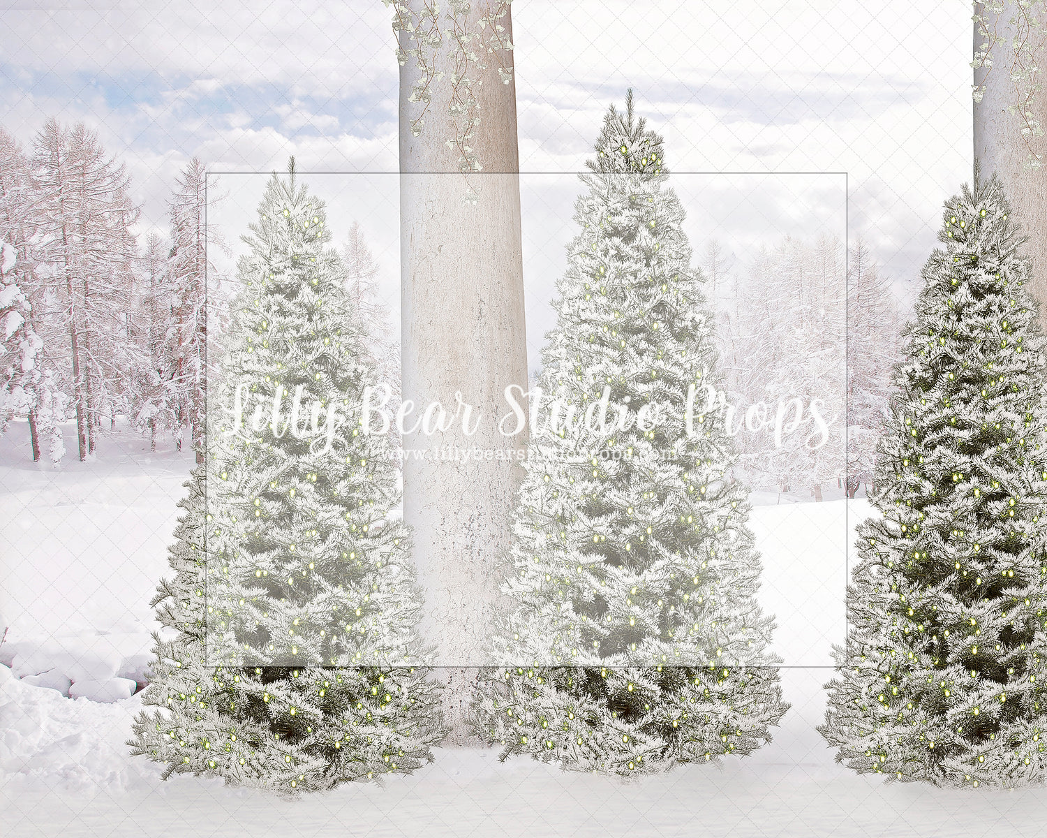 Just Christmas Trees - Lilly Bear Studio Props, christmas, Cozy, Decorated, Festive, Giving, Holiday, Holy, Hopeful, Joyful, Merry, Peaceful, Peacful, Red & Green, Seasonal, Winter, Xmas, Yuletide