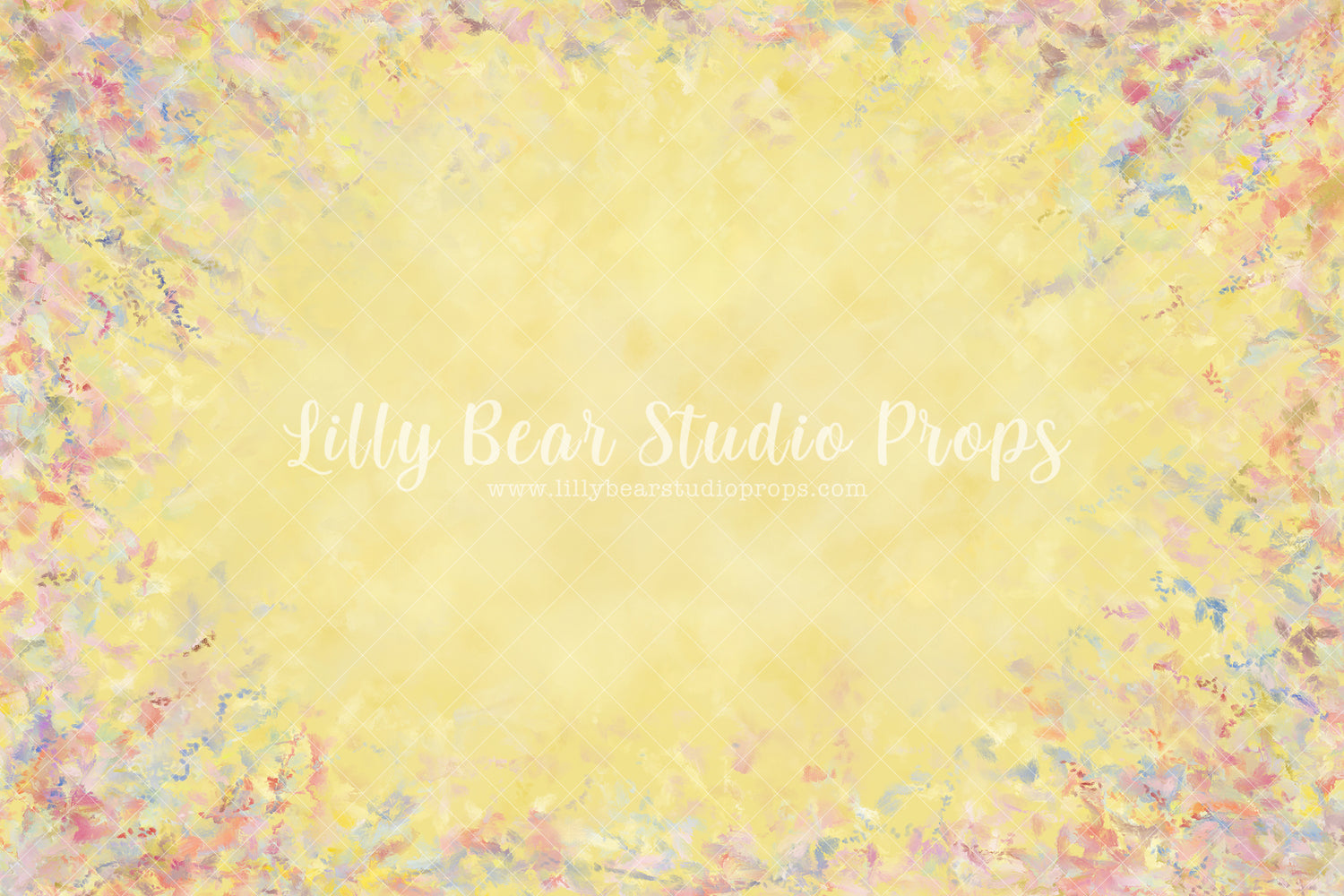 Lemon Summer - Lilly Bear Studio Props, FABRICS, fine art texture, floral, floral texture, neutral, pastel yellow, spring, texture, vintage, yellow, yellow floral, yellow texture