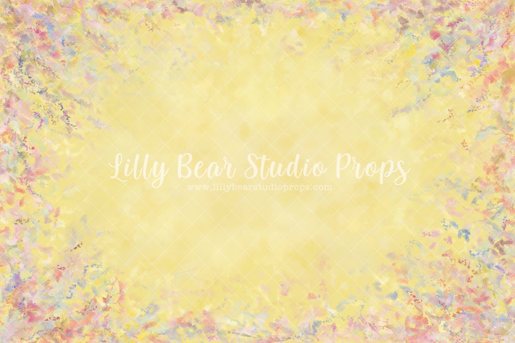 Lemon Summer - Lilly Bear Studio Props, FABRICS, fine art texture, floral, floral texture, neutral, pastel yellow, spring, texture, vintage, yellow, yellow floral, yellow texture