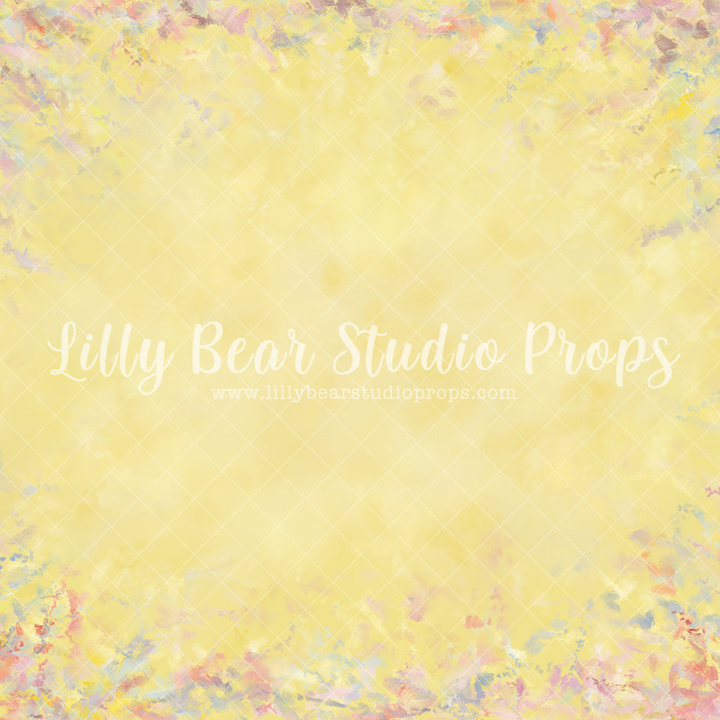 Lemon Summer - Lilly Bear Studio Props, FABRICS, fine art texture, floral, floral texture, neutral, pastel yellow, spring, texture, vintage, yellow, yellow floral, yellow texture