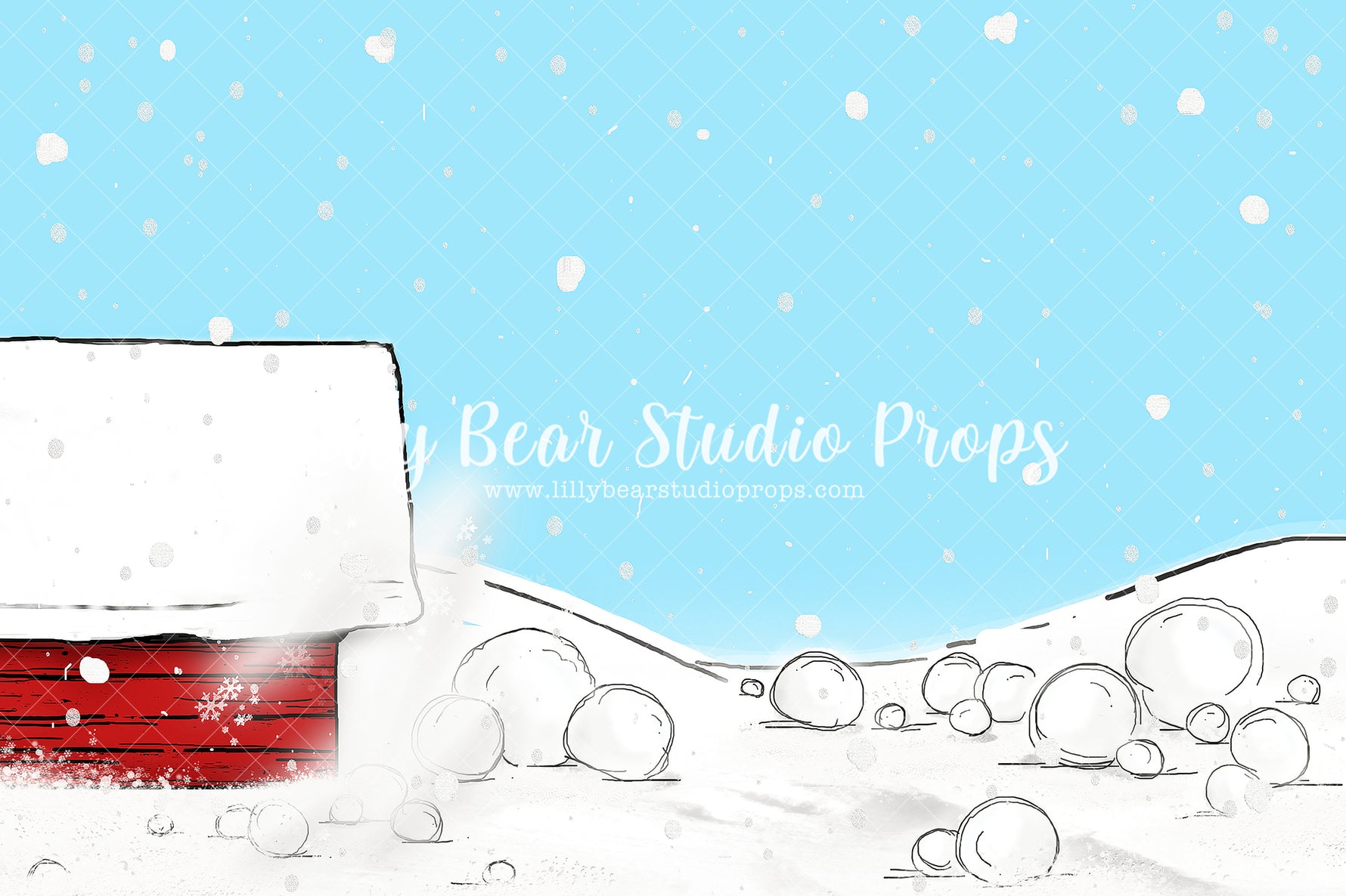 Little Red Snowy House - Lilly Bear Studio Props, animals, autumn forest, dark forest, enchanted forest, Fabric, FABRICS, fall forest, forest, forest animals, forest entry, forest floor, forest friends, forest painting, fox, green forest, into the wild, lanterns, little wild one, misty forest, moon, moonlight, moonlight forest, night forest, nighttime, owl, pine forest, pine tree, pine tree forest, pine trees, raccoon, where the wild things are, wild, wild animal, wild one, wild things, woodland forest