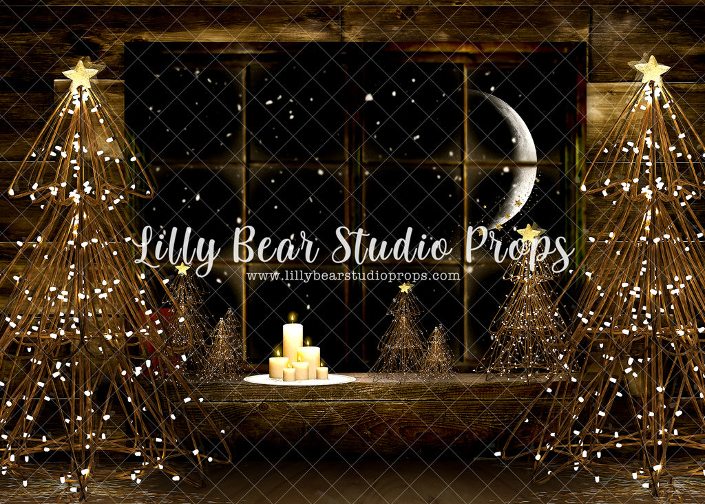 Magical Window - Lilly Bear Studio Props, animals, autumn forest, dark forest, enchanted forest, Fabric, FABRICS, fall forest, forest, forest animals, forest entry, forest floor, forest friends, forest painting, fox, green forest, into the wild, lanterns, little wild one, misty forest, moon, moonlight, moonlight forest, night forest, nighttime, owl, pine forest, pine tree, pine tree forest, pine trees, raccoon, where the wild things are, wild, wild animal, wild one, wild things, woodland forest