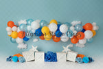 Bluey - Lilly Bear Studio Props, aviator, blue and silver, blue balloons, blue stars, clouds, glowing stars, moon and stars, moon stars, silver, silver and blue, silver star, silver stars, stars, stars and moom, stars clouds, stars in sky, teddy balloons, up and away, up up away, white stars