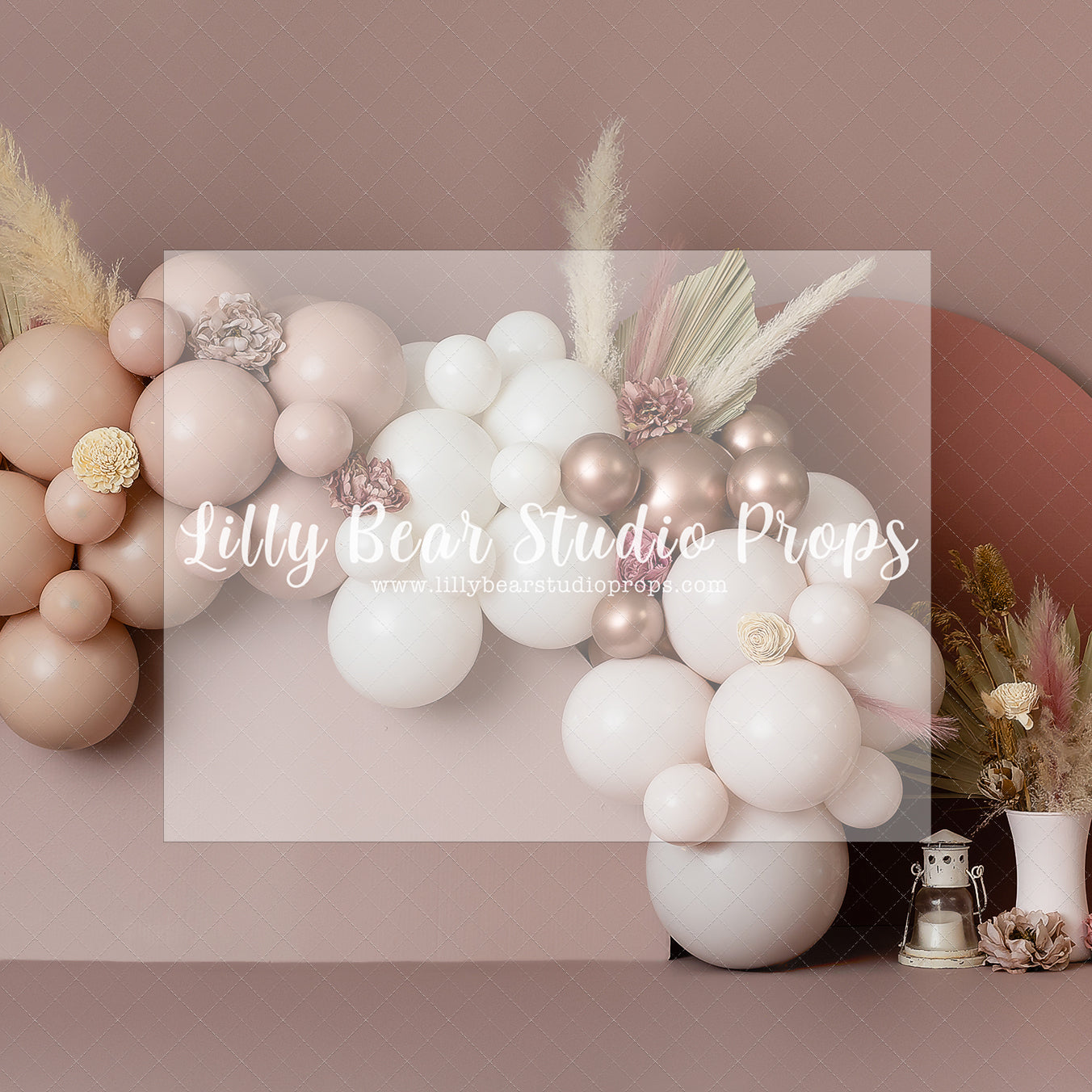 Mauve Over Boho - Lilly Bear Studio Props, boho, boho balloon garland, boho balloons, boho chic, boho garland, boho rings, boho spring, FABRICS, one