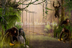 Monkeying Around - Lilly Bear Studio Props, africa, animals, apes, Fabric, FABRICS, into the wild, jungle, jungle one, king kong, little monkey, little wild one, monkey, monkeying around, party animal, planet of the apes, rainforest, rainforest jungle, swinging monkey, wild, wild animal, wild animals, wild one