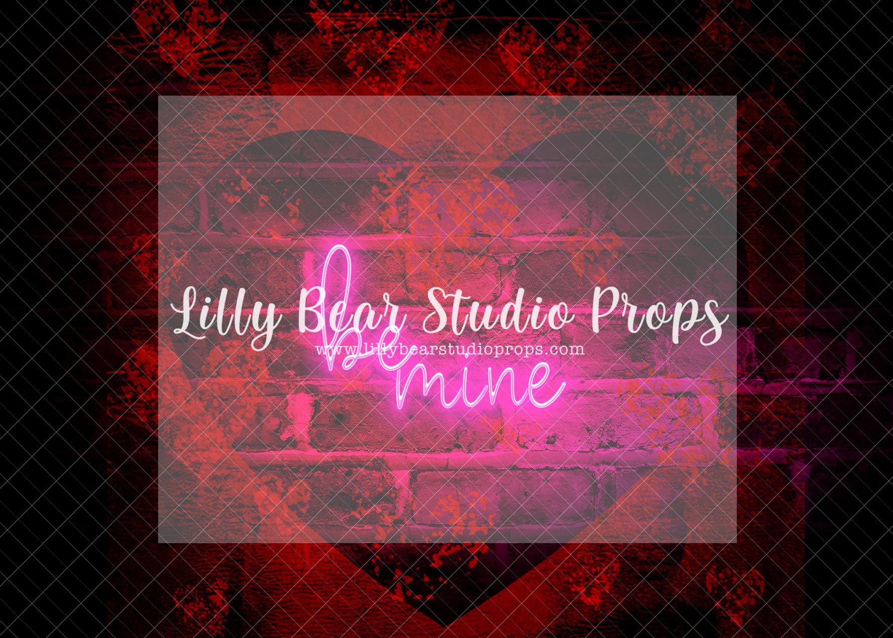 Neon grunge BE MINE Valentine - Lilly Bear Studio Props, Fabric, FABRICS, gold and black, hearts, hearts and clouds, moon, spring, valentine, valentine backdrop, valentine letter, valentines, valentines day, valentines kisses, x's and o's, xoxo