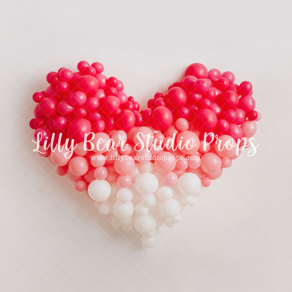 Ombre Balloon Heart by Lilly Bear Studio Props sold by Lilly Bear Studio Props, balloon - balloon heart - balloon party