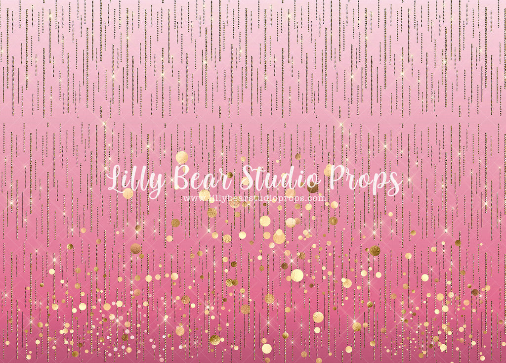 Ombre Sparkle Rose Pink - Lilly Bear Studio Props, FABRICS, glitter, glitter dots, glitter rain, glitter rose, glitter roses, glitter star, glitter stars, glitter stripes, glitter texture, gold, gold glitter, shiney, shiny