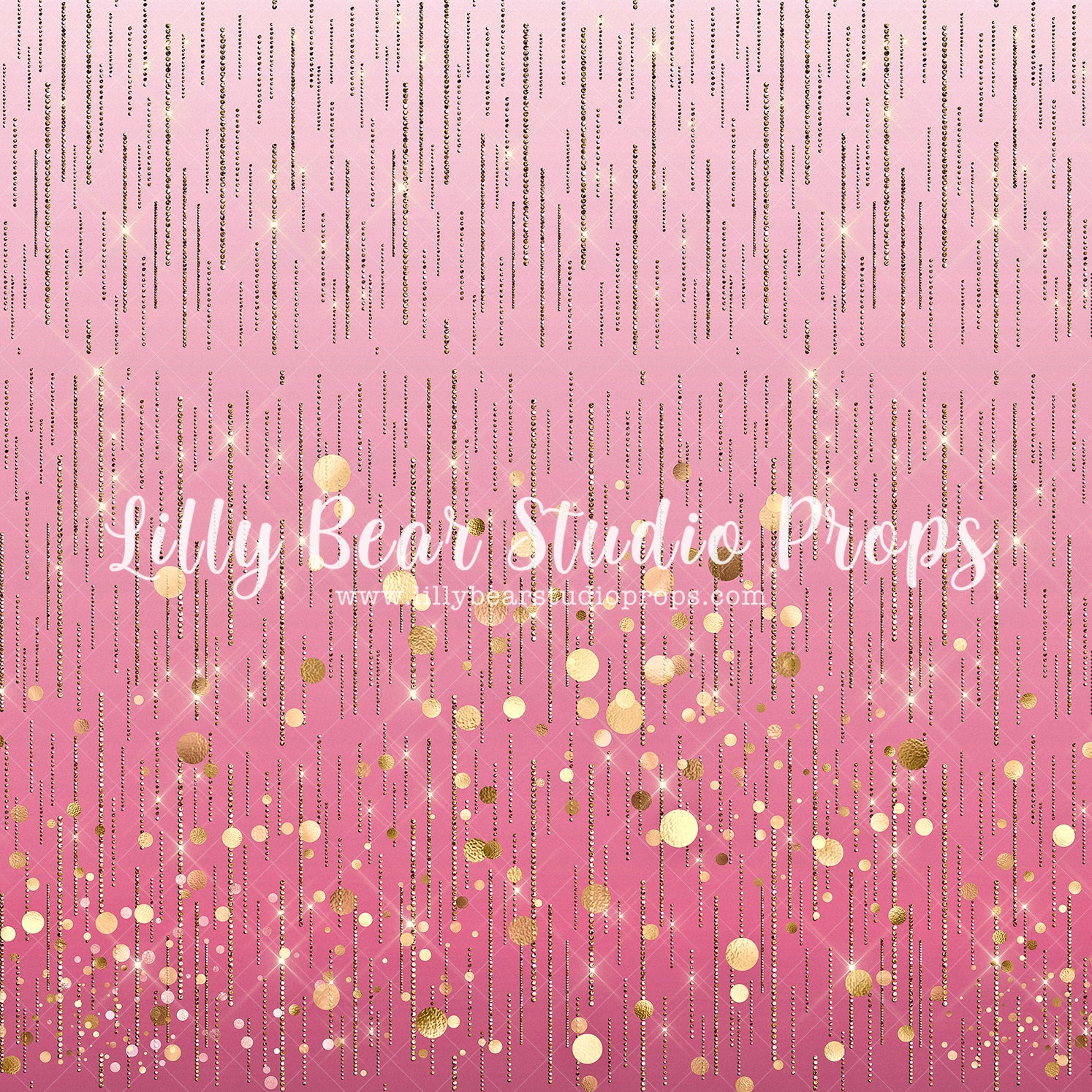 Ombre Sparkle Rose Pink - Lilly Bear Studio Props, FABRICS, glitter, glitter dots, glitter rain, glitter rose, glitter roses, glitter star, glitter stars, glitter stripes, glitter texture, gold, gold glitter, shiney, shiny