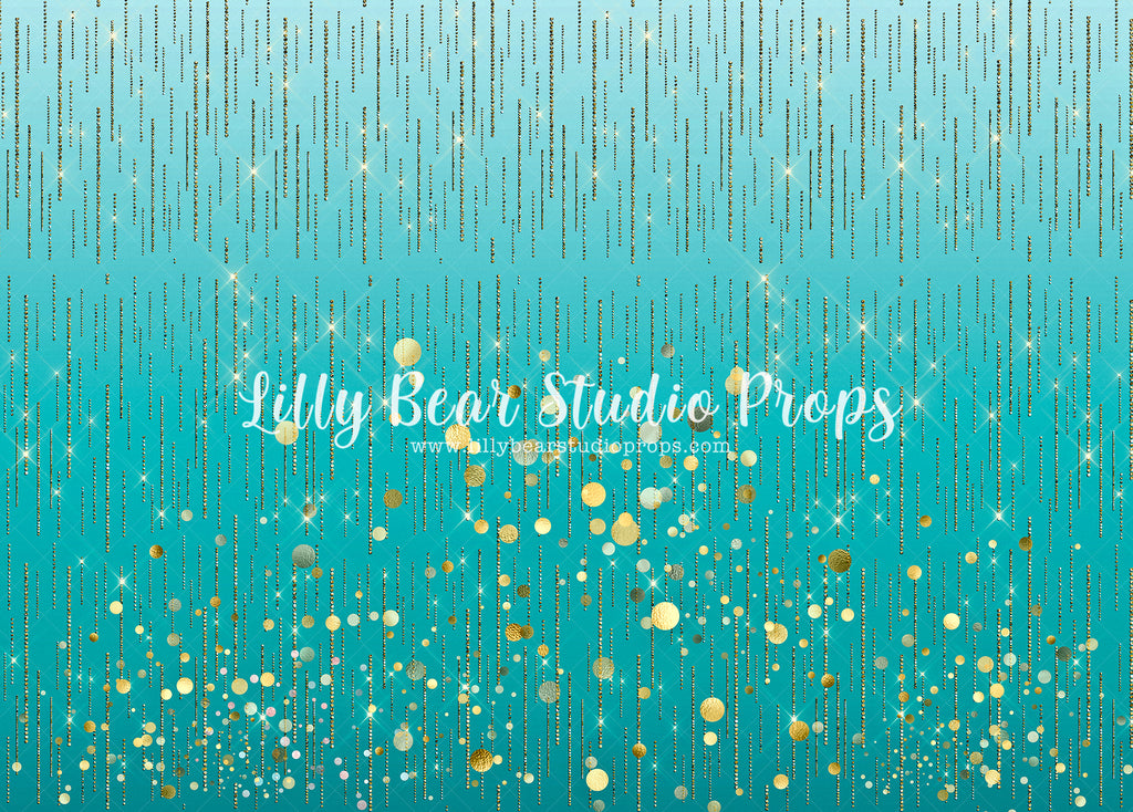 Ombre Sparkle Teal - Lilly Bear Studio Props, FABRICS, glitter, glitter dots, glitter rain, glitter rose, glitter roses, glitter star, glitter stars, glitter stripes, glitter texture, gold, gold glitter, shiney, shiny