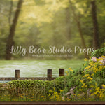 Perfect Fishing Hole Dock - Lilly Bear Studio Props, dock, FABRICS, fish, fish net, fish scales, fishing, fishing dock, fishing rod, fishy, forest, fox, go fish, gold fish, gone fishing, grass, green grass, little wild one, marsh, pond, trees, wild, wild one