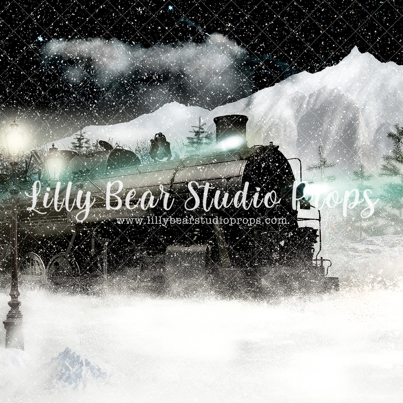 Polar Bound Dark - Lilly Bear Studio Props, animals, autumn forest, dark forest, enchanted forest, Fabric, FABRICS, fall forest, forest, forest animals, forest entry, forest floor, forest friends, forest painting, fox, green forest, into the wild, lanterns, little wild one, misty forest, moon, moonlight, moonlight forest, night forest, nighttime, owl, pine forest, pine tree, pine tree forest, pine trees, raccoon, where the wild things are, wild, wild animal, wild one, wild things, woodland forest