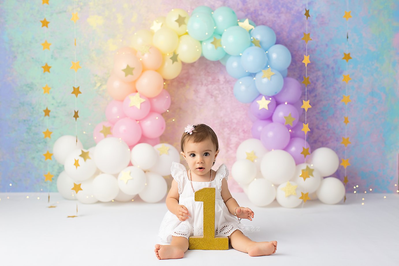 Rainbow Star - Lilly Bear Studio Props, balloon, balloon arch, balloon garland, balloon rainbow, balloons, colourful rainbow, colours of the rainbow, gold stars, hand painted, painted rainbow, pastel rainbow, rainbow balloon, rainbow balloons, rainbow watercolour, rainbows and stars, stars, watercolour
