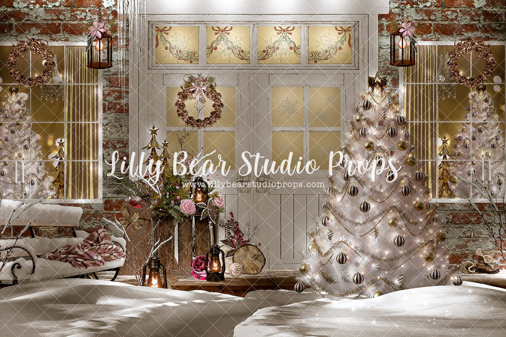 Rose Golden Christmas Porch - Lilly Bear Studio Props, animals, autumn forest, dark forest, enchanted forest, Fabric, FABRICS, fall forest, forest, forest animals, forest entry, forest floor, forest friends, forest painting, fox, green forest, into the wild, lanterns, little wild one, misty forest, moon, moonlight, moonlight forest, night forest, nighttime, owl, pine forest, pine tree, pine tree forest, pine trees, raccoon, where the wild things are, wild, wild animal, wild one, wild things, woodland forest