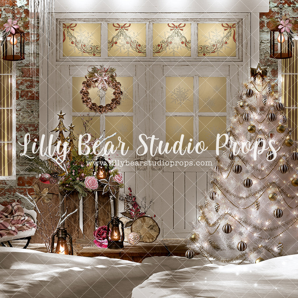Rose Golden Christmas Porch - Lilly Bear Studio Props, animals, autumn forest, dark forest, enchanted forest, Fabric, FABRICS, fall forest, forest, forest animals, forest entry, forest floor, forest friends, forest painting, fox, green forest, into the wild, lanterns, little wild one, misty forest, moon, moonlight, moonlight forest, night forest, nighttime, owl, pine forest, pine tree, pine tree forest, pine trees, raccoon, where the wild things are, wild, wild animal, wild one, wild things, woodland forest