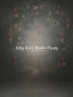 Rosemary - Lilly Bear Studio Props, FABRICS, fence, fine art, fine art wall, floral, floral sweep, florals, flowers, garden, girl, girls, hand painted, painted, painted floral, painted flowers, painted texture, pink, pink flower, rose, spring