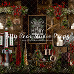 Santa Stops Here - Lilly Bear Studio Props, animals, autumn forest, dark forest, enchanted forest, Fabric, FABRICS, fall forest, forest, forest animals, forest entry, forest floor, forest friends, forest painting, fox, green forest, into the wild, lanterns, little wild one, misty forest, moon, moonlight, moonlight forest, night forest, nighttime, owl, pine forest, pine tree, pine tree forest, pine trees, raccoon, where the wild things are, wild, wild animal, wild one, wild things, woodland forest